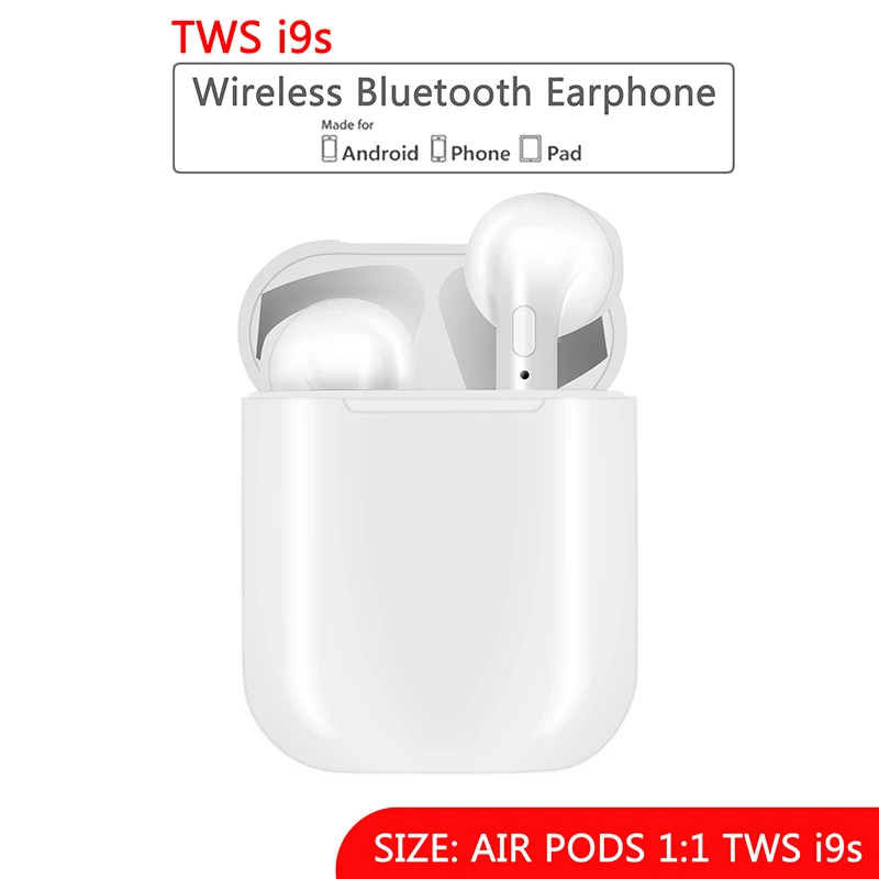 

Mini IFANS I9S TWS Airpod Wireless Bluetooth Earphone Earbuds With Mic Not Airpod For Iphone7,8,X Samsung Android xiaomi