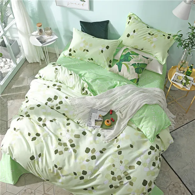 Best Offers BEST.WENSD bedding set cotton green bed cover set bed comforter autumn, winter king size bedding set refreshing light color beds Best Offers BEST.WENSD bedding set cotton green bed cover set bed comforter autumn, winter king size bedding set refreshing light color beds