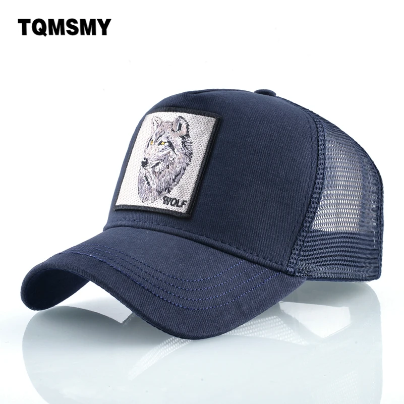 التطريز الذئب نمط قبعات ل mem القطن تنفس شبكة قبعة بيسبول النساء Snapback قبعة بتصميم هيب هوب الشمس قناع العظام Gorras