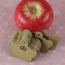 5x4 см Корона фигуры для творчества бумажные бирки, ценники для ткани, бирки для обуви