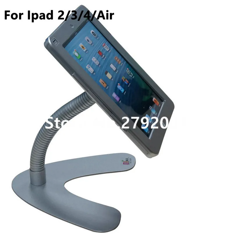 for iPad 2/3/4 /air/pro 9.7" table security stand with flexible