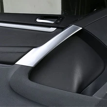 4 шт./компл. подходит для Tiguan 2012 2013 ABS Chrome матовая отделка внутренняя дверная ручка подлокотник декоративная крышка Накладка для укладки волос