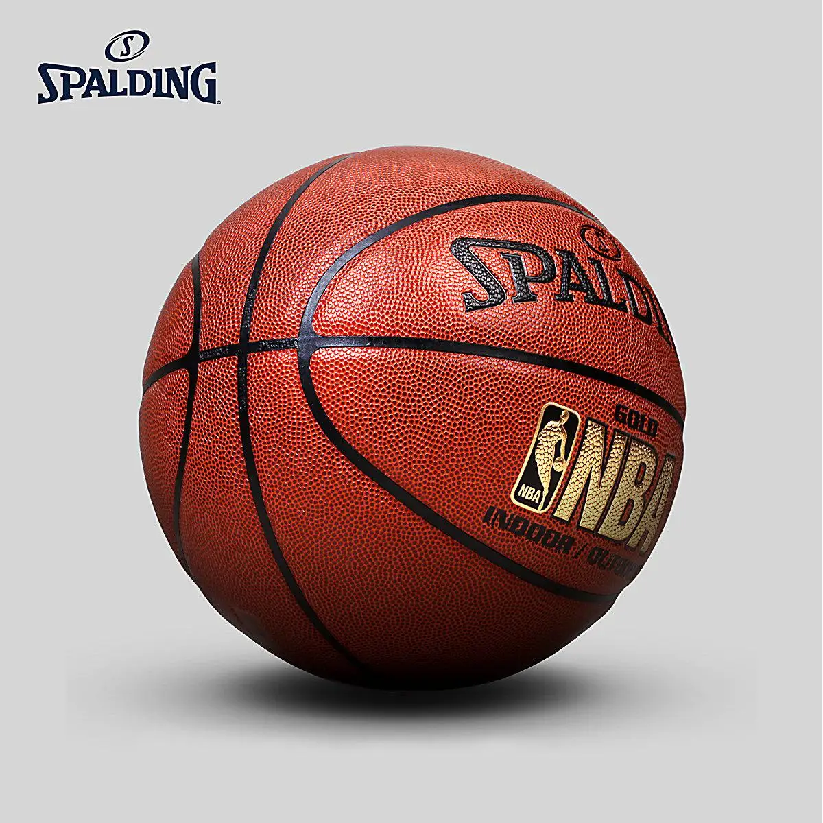 Spalding с золотистым логотипом для дома и улицы Баскетбол Размеры 7 Pumaterial обучения