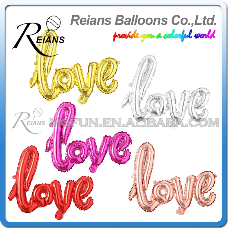 

50pcs/lot Mini LOVE Foil Balloon Large Helium Letter Balloons For Home Wedding Decoration Kids Birthday Party Memories Supplies