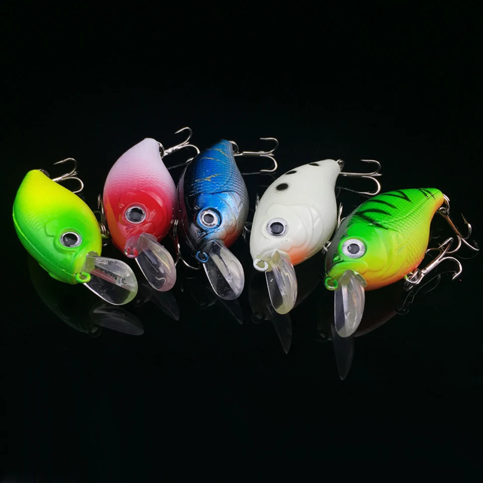 Walk Fish 5 unids/lote Anzuelos de pesca crank minnow cebo crankbait Bass cebos set juego tackle gancho agudo wobblers Pesca pesca Walk Fish 5 unids/lote Anzuelos de pesca crank minnow cebo crankbait Bass cebos set juego tackle gancho agudo wobblers Pesca pesca