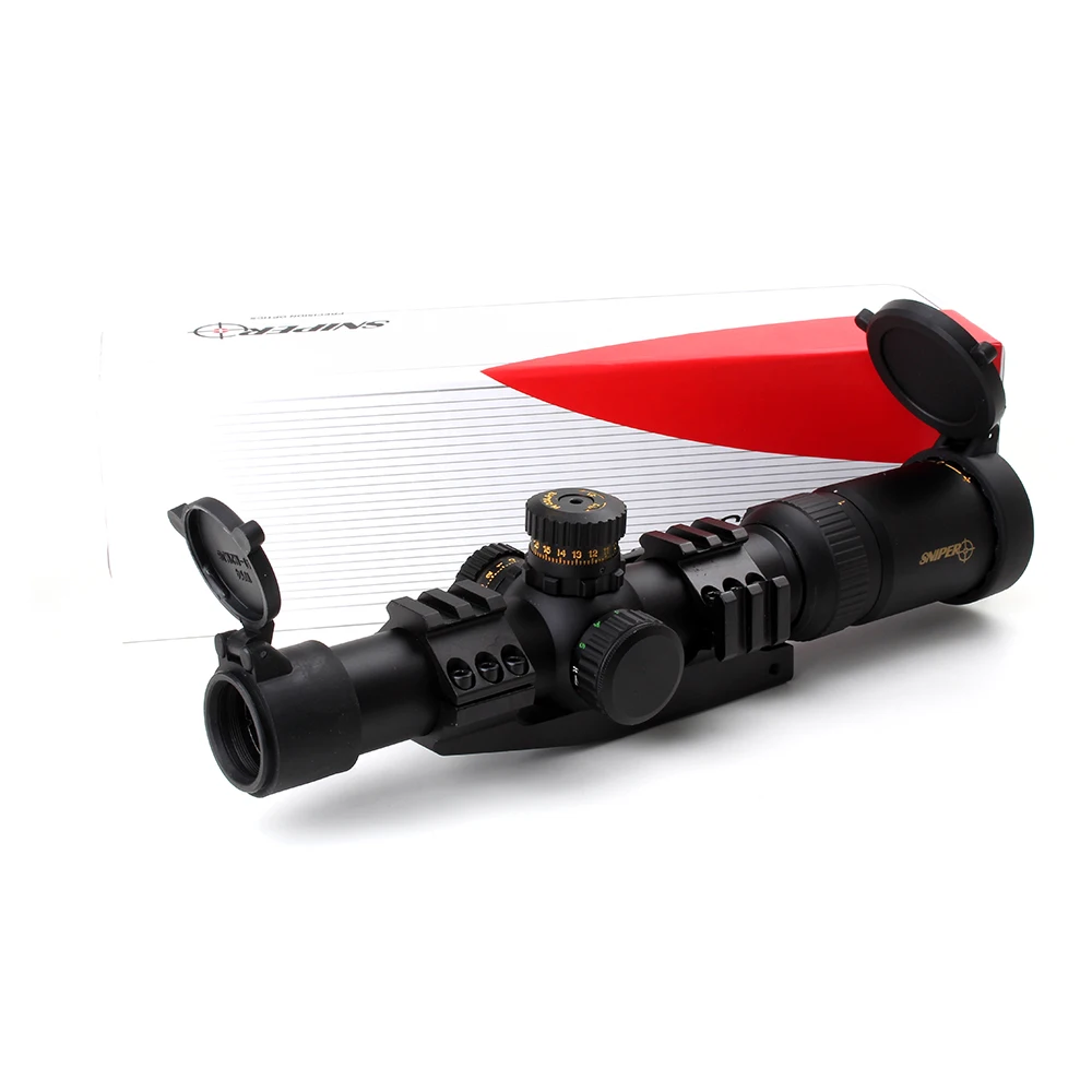 Снайпер NT 1 6X24 L компактный Mil dot R/G llluminate прицел тактический Снайперский прицел|rifle