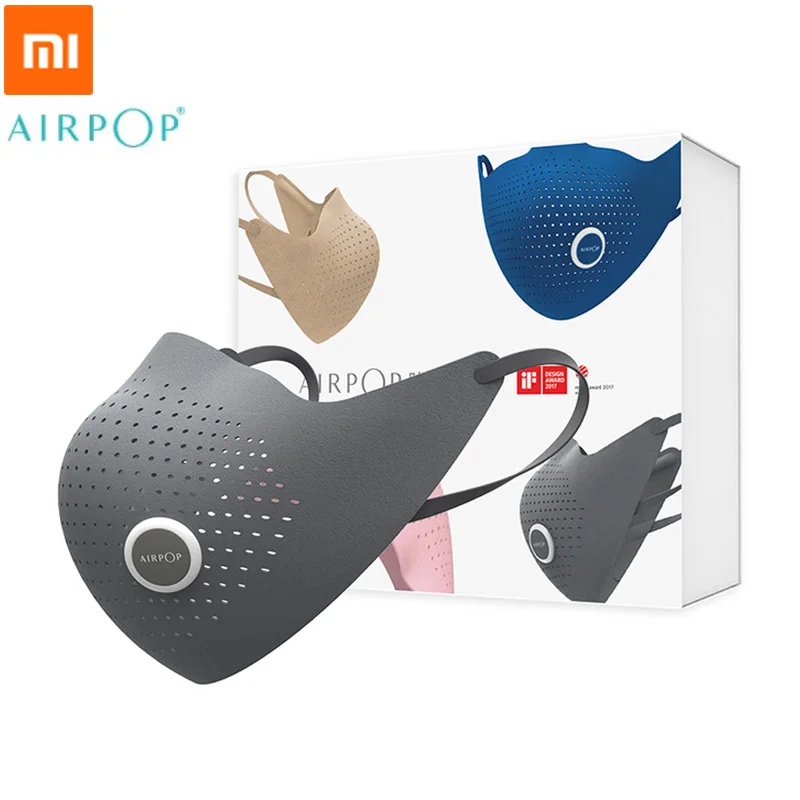 

Original Xiaomi Mijia AirPOP Anti-haze Face Mask Anti-dust PM2.5 Mask Adjustable Ear Hanging with 4pcs Filter 4 Colors