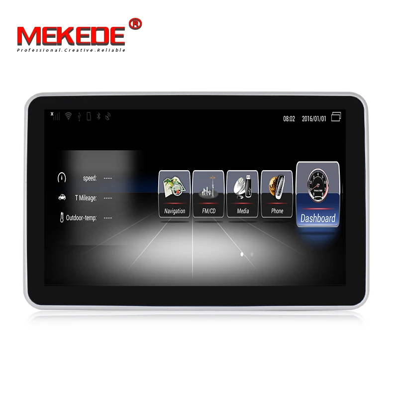 Discount Mekede ANDROID car multimedia player for Mercedes Benz G Class W463 216 2017 2018 2019 with 4G LTE wifi bluetooth carplay USB 2