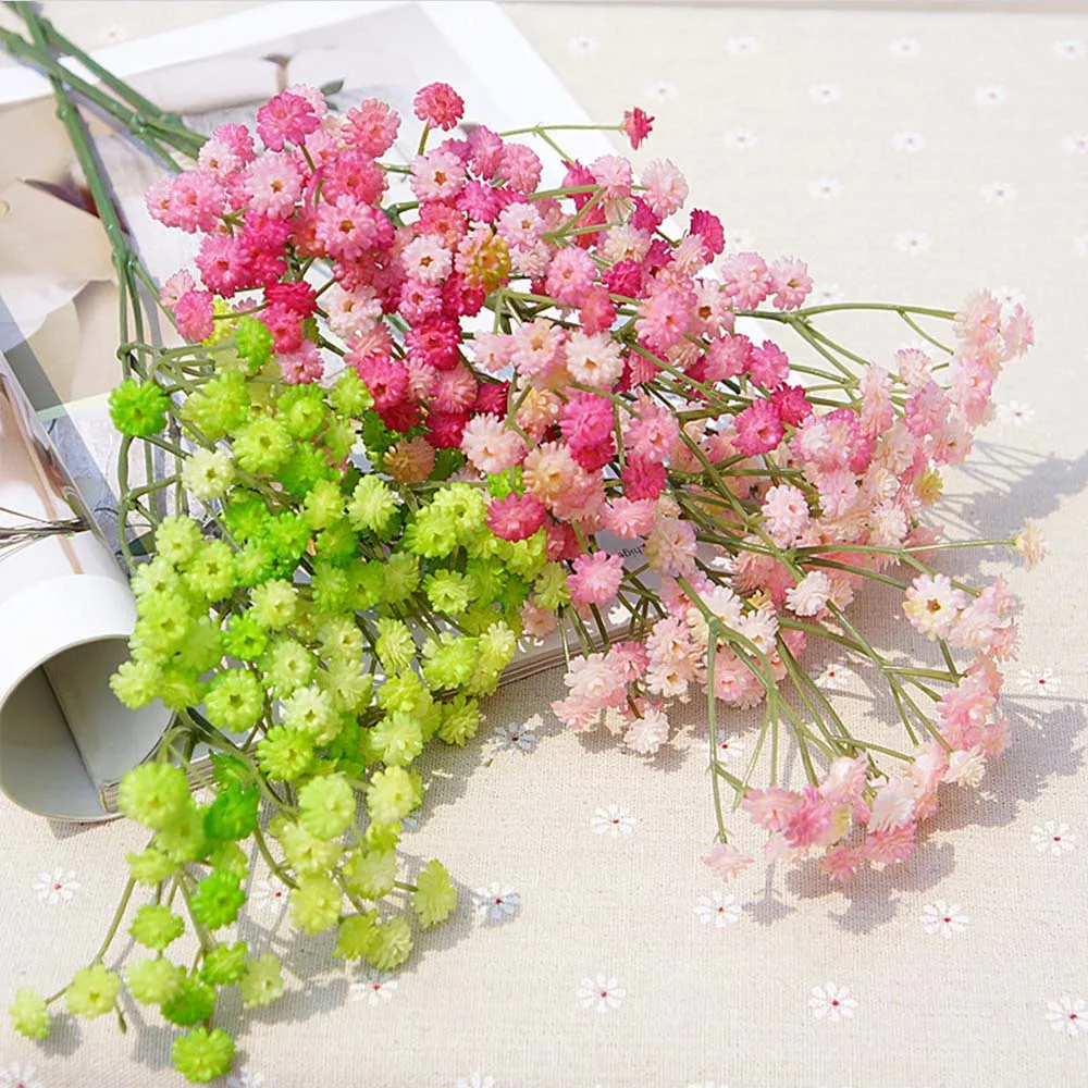 1 комплект 135 головок Искусственные пластиковые цветы небо звезды свадебный букет для дома Свадебные украшения поддельные растения шелковые мини цветы