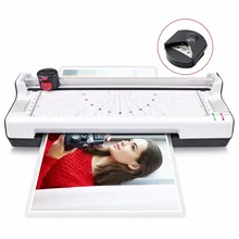 4 in 1 Hot and Cold A4 Laminator with Rotary Trimmer,Corner Rounder Photo/Doucment/Card Laminator Machine Max Support A4 Size