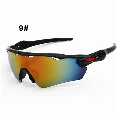 Спортивные солнцезащитный очки для мужчин Для женщин велосипедные очки, спортивные очки с защитой от ультрафиолета для велоспортивные велосипедные очки солнцезащитные очки для езды на велосипеде - Цвет: 9