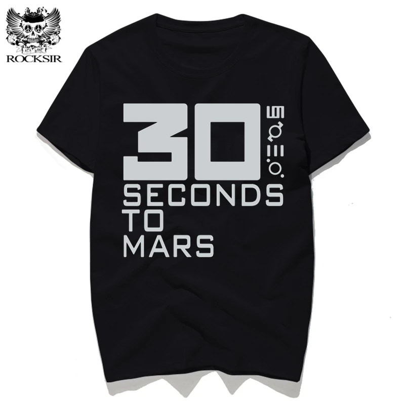 Rocksir 2017 verano nueva 30 segundo a Marte impreso camiseta moda algodón Camisas de manga corta Rock Street desgaste Tops tee camisetas Rocksir 2017 verano nueva 30 segundo a Marte impreso camiseta moda algodón Camisas de manga corta Rock Street desgaste Tops tee camisetas
