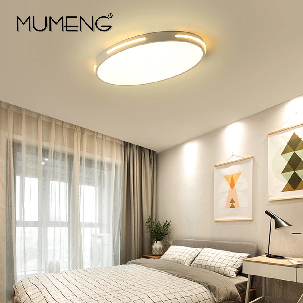 

Ultra-thin LED Mordern Simple Ceiling Light Lamp super Bright Black White Round for Living Room Bedroom Foyer Dinning Room