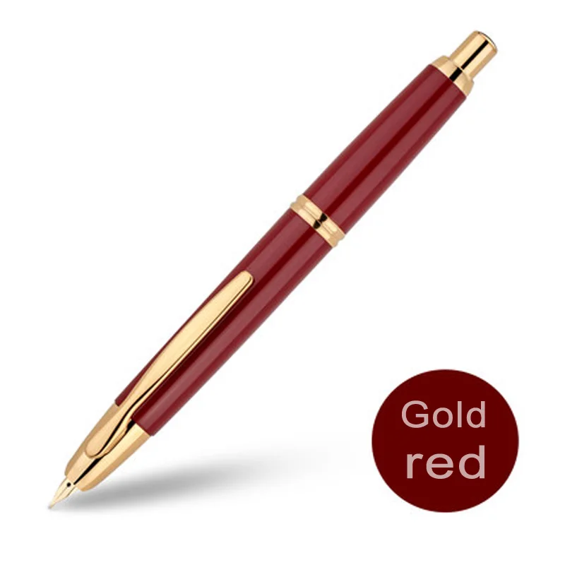Пилот ручка Ограниченная серия 18 K золотая ручка офисная пишущая деловая Мужская Подарочная FC-1500R F острый M наконечник - Цвет: Gold red