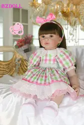 60 см силиконовая кукла-реборн для девочек 24 ''виниловая принцесса для малышей Кукла для девочек Boneca High-end Подарок на день рождения игровой