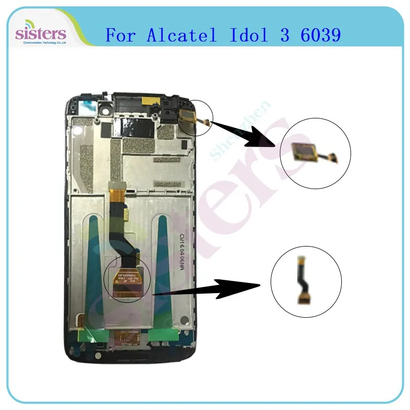 AT0013 Original New For Alcatel Idol 3 6039 6039A 6039K 6039Y LCD Display With Touch Screen Digitizer Assembly With Frame Replacement(2)