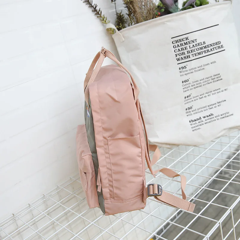 MENGHUO Panelled 2018 Women Canvas Backpack School bag for Girl Ladies Teenagers Casual Travel bags Schoolbag Backpack Mochila (42)