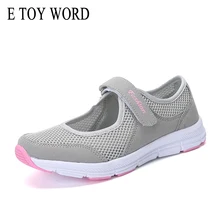 E TOY WORD Fashion Women Sneakers Casual Shoes Female Mesh summer Shoes breathable trainers Ladies basket Femme Tenis Feminino