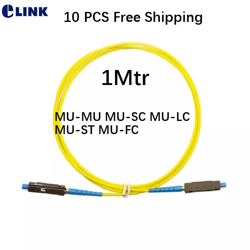 

Металлический оптоволоконный соединитель MU 1 м, модель SM SX, фотоэлемент, фотоэлемент MU-ST 1mtr Simplex 9/125um OS1, оптический кабель ftth, бесплатная доставка, 10 шт.
