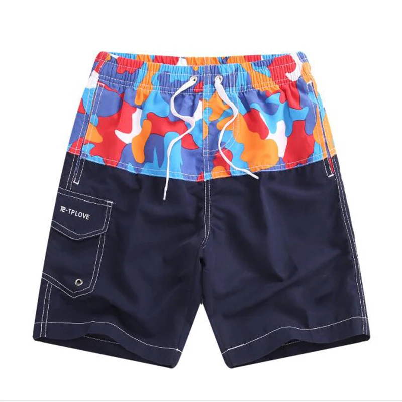 New Beach Shorts Boys Swimwear Liner Mesh Sweat Swimming Trunks Siwmsuits Boys Bathing Suits Quick Dry Surf Striped Surf Shorts