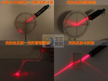 

free shipping Reflection and refraction of light propagation experiment tools optical lens set optical instruments