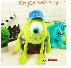 Высокое качество Monsters Inc Mike Wazowski игрушка 28 см высокие Монстры университет Mike Wazowskidoll плюшевые игрушки для детей подарок