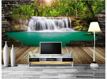 Customized 3d photo wallpaper 3d wall murals wallpaper Waterfall scenery water board background wall 3d living room wallpaper Customized 3d photo wallpaper 3d wall murals wallpaper Waterfall scenery water board background wall 3d living room wallpaper