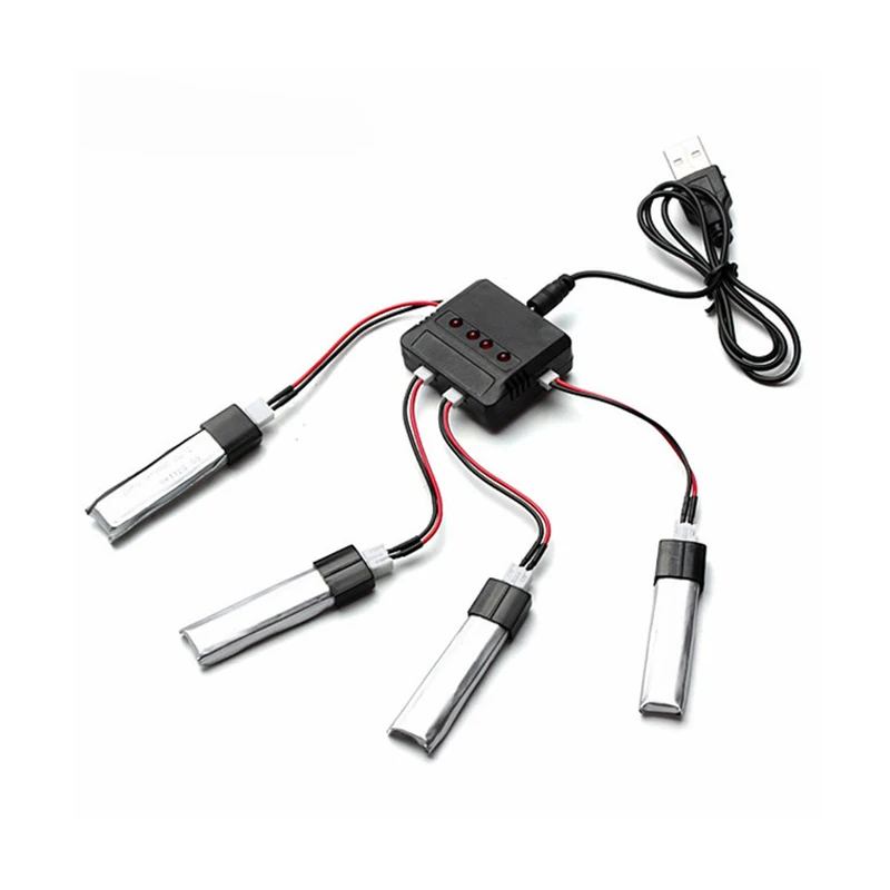 WLtoys V911 4 шт 3 7 V 200mAH Lipo батарея для RC вертолета запасная часть 1 25 p Вилка в зарядное
