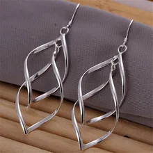 hot , cute for women lady Beautiful party jewelry silver plated earrings fashion jewelry charm wedding holiday gifts E168