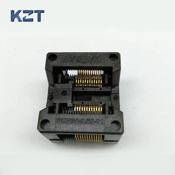 

SSOP24 TSSOP24 IC Test Socket OTS-34-0.65-01 Chip Burn in Socket Bounce Socket Adapter Wholesale Conversion Block Connector