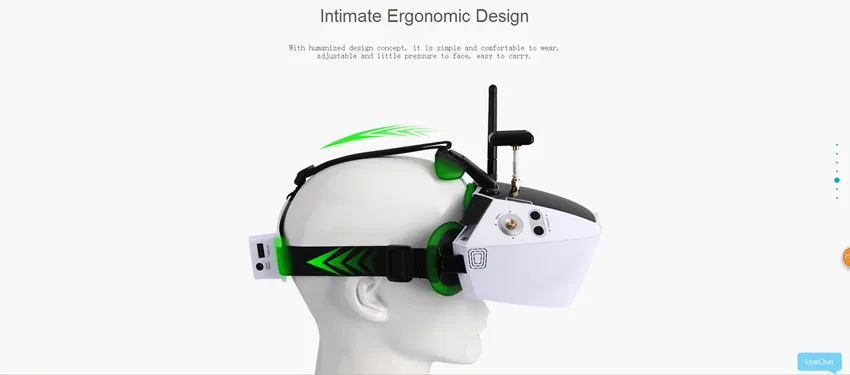 Transmissão de Imagens de Vídeo Óculos com Antena Frete Grátis Original Walkera 40 Canais Goggle4 Goggle 4 Fpv Óculos 5.8g 7 China fpv glasses Suppliers