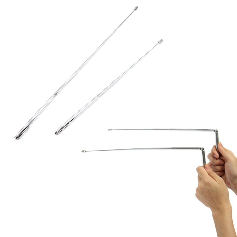 2Pcs Copper Ghost Hunting Dowsing Divining Rods Detector Water Witching