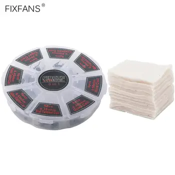 

48 in 1 Prebuilt Coil Kit Alien Fused Clapton Mix Flat Twisted Hive Tiger Quad Premade Coils + 10pcs Vape Cotton for RDA RTA RBA