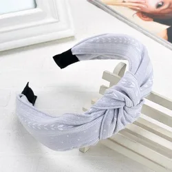 Vibrant Wide Knot Headband for Women and Girls - Stylish Hair Accessory with Toothed Design (2)