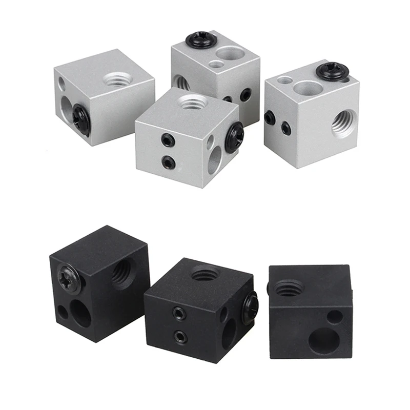 3 DSWAY 3D طابعة أجزاء XCR-BP6 التدفئة كتلة لارتفاع درجة الحرارة الثرمستور سيليكون الجوارب Hotend كيت الأزرق الأحمر الأسود الفضة