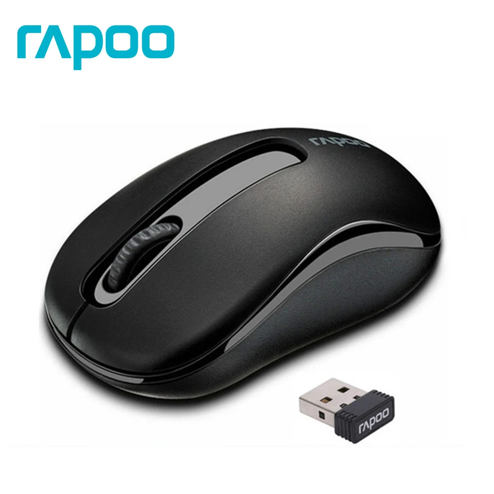 

Rapoo M10 2.4G Mini Optical Wireless Mouse Reliable 1000DPI Mice with Nano USB Receiver for Computer Laptop Desktop Office