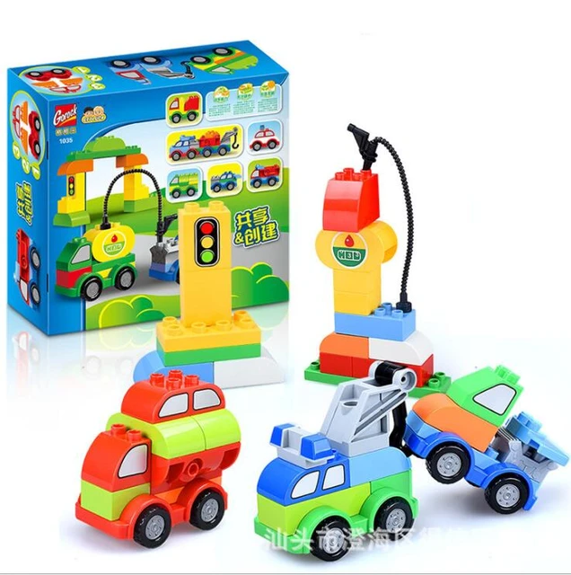 GOROCK 46pcs Duploe the My First traffic Creative Cars big