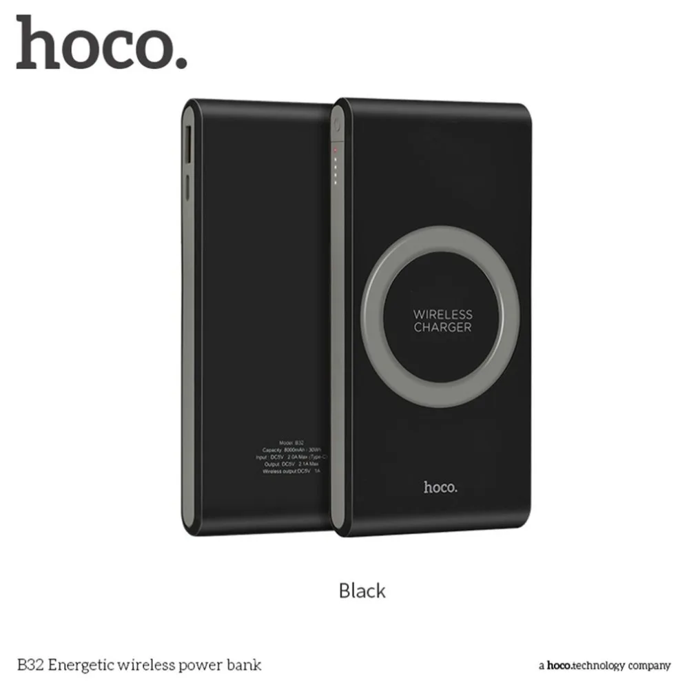 HOCO power bank 8000mah Portable mobile phone Wireless Charger QI Standard External Battery charger PowerBank Supply for iphone HOCO power bank 8000mah Portable mobile phone Wireless Charger QI Standard External Battery charger PowerBank Supply for iphone