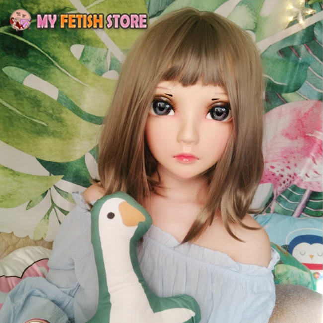 (Xi-01) feminino doce menina resina meia cabeça