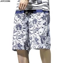 KLV мужские шорты модные мужские брюки с принтом Весна и Лето пляжные шорты для серфинга diy горячая распродажа высокое качество 9531