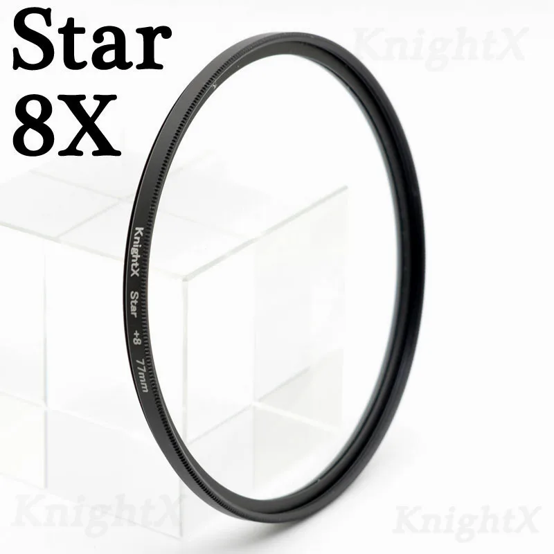 Фильтр объектива KnightX UV ND Star для canon nikon 49 мм 52 мм 55 мм 58 мм 62 мм 67 мм 72 мм 77 мм 50d 2000d набор 400d 1200d 60d d5600 - Цвет: Star 8X