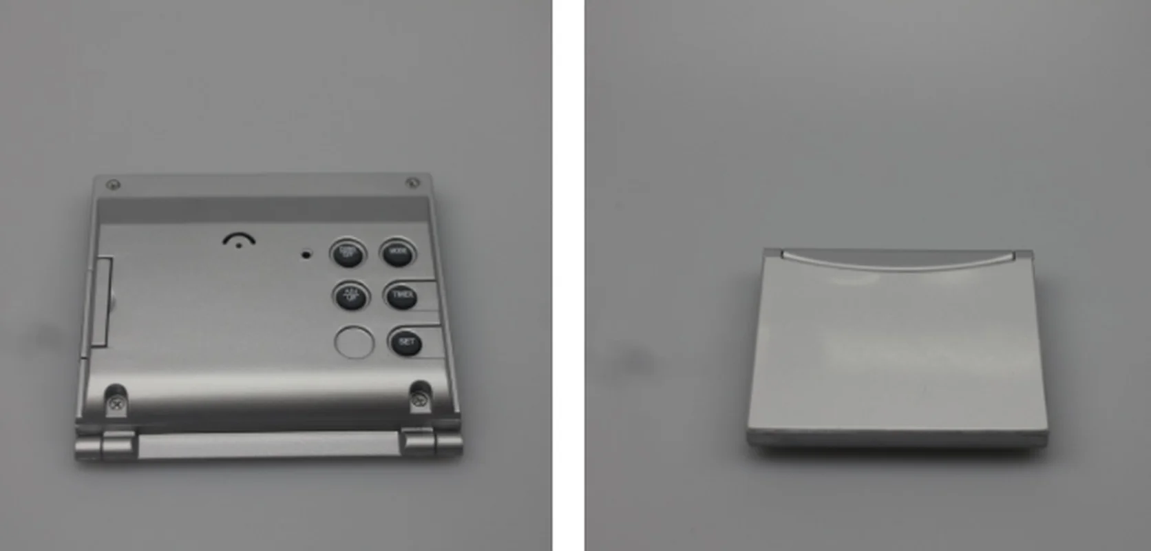 1Pcs New Folding LCD Digital Alarm Clock Desk Table Weather Station Desk Temperature Travel Electronic Clock