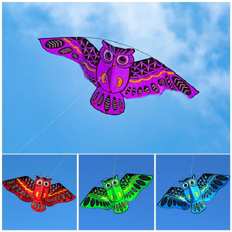 43 дюймов мультфильм воздушный змей/воздушные змеи в форме птиц на открытом воздухе воздушные змеи летающие игрушки имитация воздушный змей "Сова" для детей Дети для детей взрослые игры на открытом воздухе