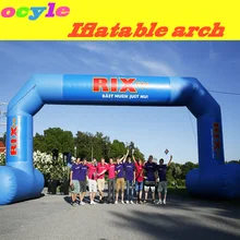 Водонепроницаемый и огнеупорный стартовый финишный надувной арки/воздушные ворота, радужная арка