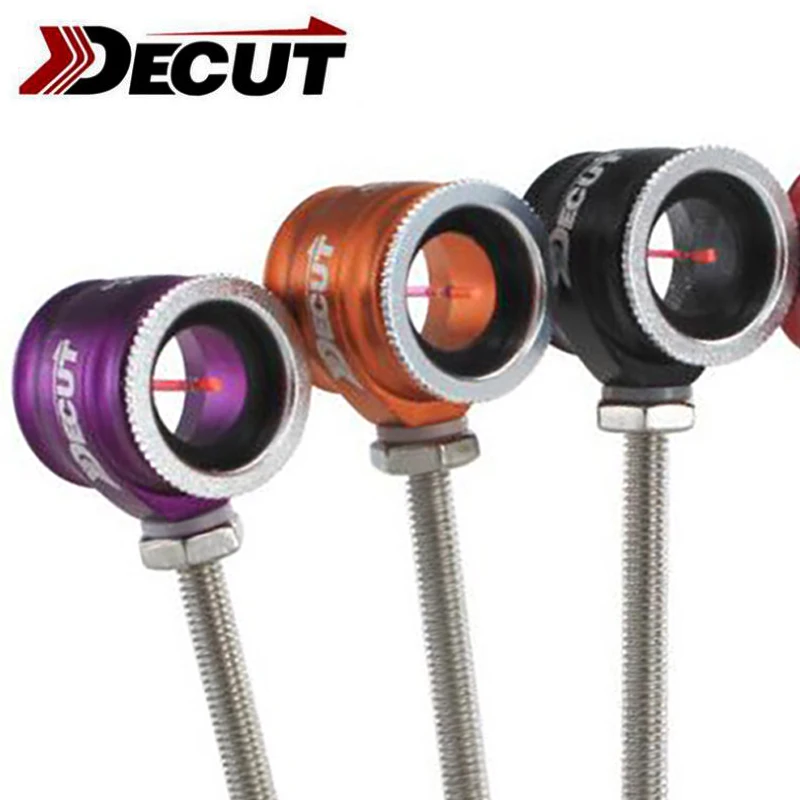 

DECUT 1.0/0.75/0.5 Recurve Bow Aiming Point Fiber Optic Sight Aim Head Hunting Shooting Recurve Bow Sight Head Fit Screw 8/32