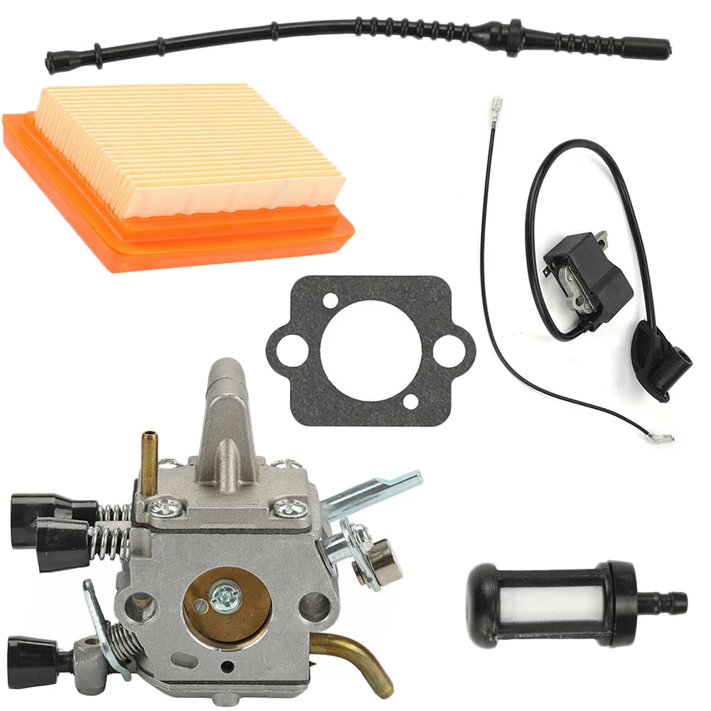 

Replacement Carburetor Parts Assembly Ignition Coil Air fuel filter For Stihl FS120 FS120R FS200 FS200R FS020 FS202