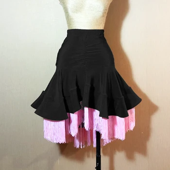 

Latin Dance Skirt Women Rumba Practice Clothes Professional Latin Competition Dresses Female Tango/Samba/Salsa Wear DQL1472