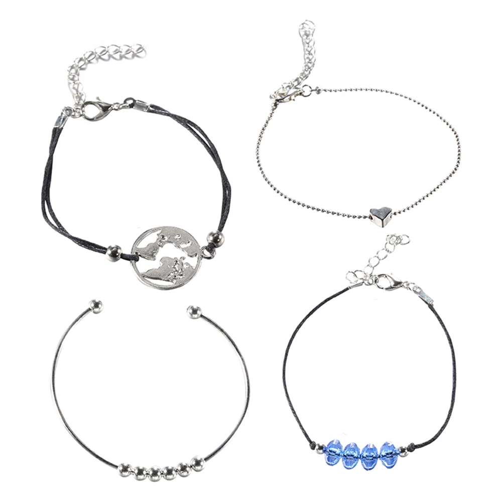 4-unids-set-moda-cuentas-de-cristal-azul-coraz-n-Mapa-de-la-tierra-pulsera-de (2)