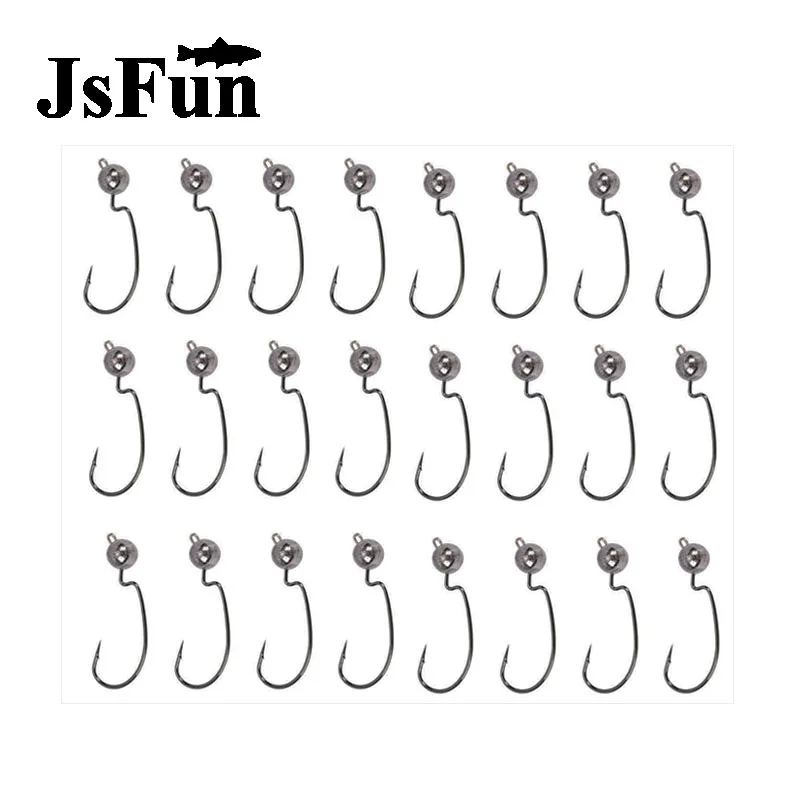 

50pcs/lot crank Jig head hook 3.5g 5g 7g fishing hook lead Jig lure hard baits soft worm fishing tackle accessories FH66