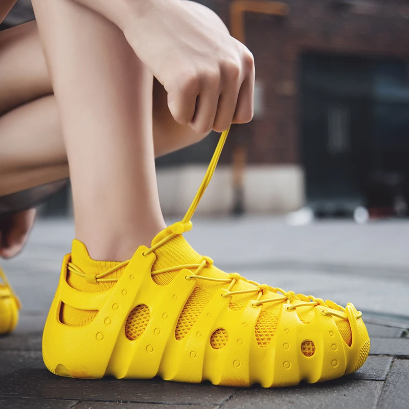 

Men's Casual Shoes 2019 Summer New Fashion Brand Women Sock Sneakers Male Breathable Flat Shoes Man's Outdoor Loafer Shoes
